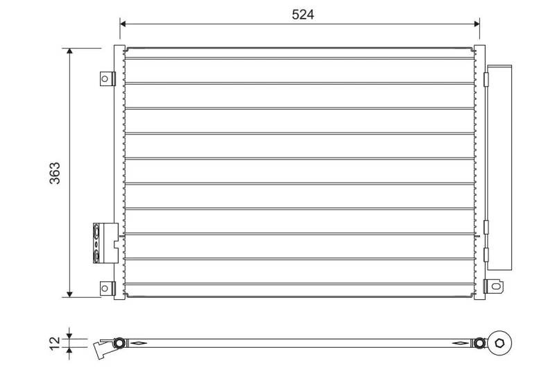 Image of VALEO Air conditioning condenser VALEO 814155