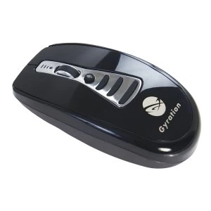 image of Gyration - Air Voice Wireless Desktop Mouse and Presentation Remote (Black/Silver)