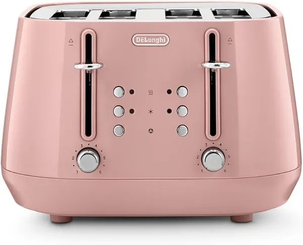 Image of DeLonghi Eclettica CTY4003.PK 4 Slice Toaster