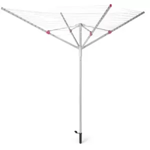 Image of Kleeneze Rotary Outdoor Clothes or Garment Airer, 60 Metre Drying Space, Holds up to 15 KG - White