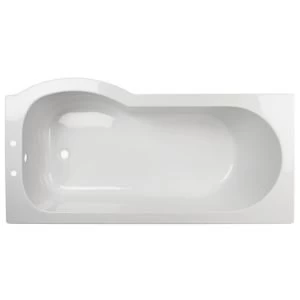 image of Cooke Lewis Adelphi RH Supercast acrylic Curved Bath L1675mm W850mm