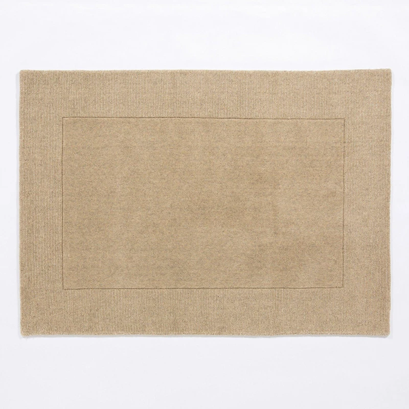 Image of Esselle Esme Wool 120x170cm Stone Rug - Beige Beige One Size