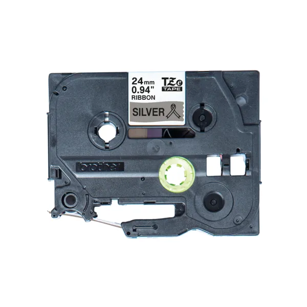 Image of Brother TZe-R951 Original Black on Silver Ribbon Tape Cassette 24mm x 4m