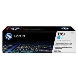 Image of HP 128A Cyan Laser Toner Ink Cartridge