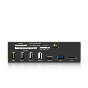 image of IcyBox Standard 5.25" Drive Bay USB 3.0 Multi Card Reader eSATA (IB-867)