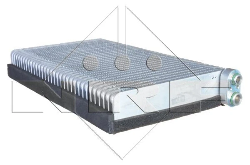 Image of NRF 36148 Evaporator without pipe connector, with gaskets/seals Aluminium Evaporator,air conditioning (471)