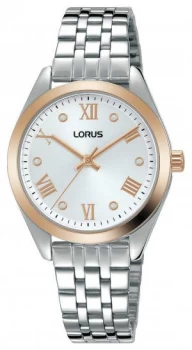 image of Lorus Womens Silver Dial Stainless Steel Bracelet Watch