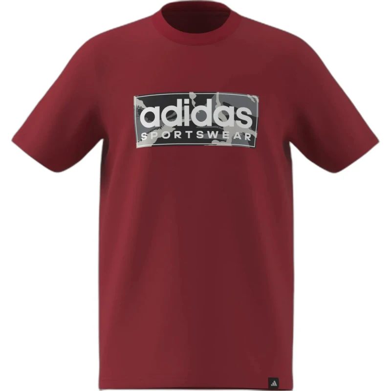 Image of adidas Logo T Shirt Junior - Red Red 7 - 8 Years