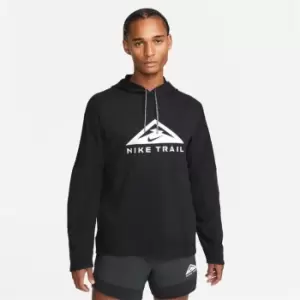 Image of Nike Dri-FIT Trail Mens Pullover Trail Running Hoodie - Black