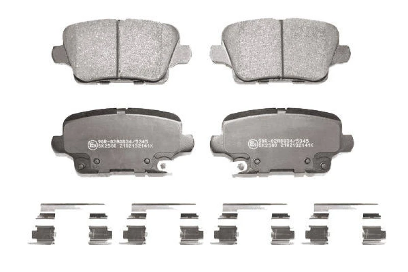 Image of LPR 05P2141K Brake pad set with accessories Brake Pad Set,disc brake (402)