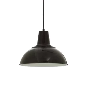 image of Interiors by PH Bryen Metal Pendant Light, black