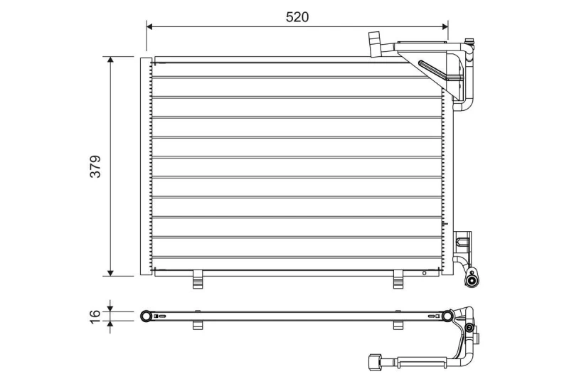 Image of Air conditioning condenser VALEO 814297