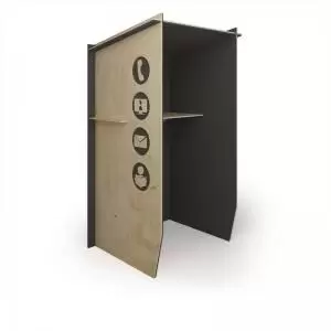 Image of Piano Solo acoustic booth - dark grey trim