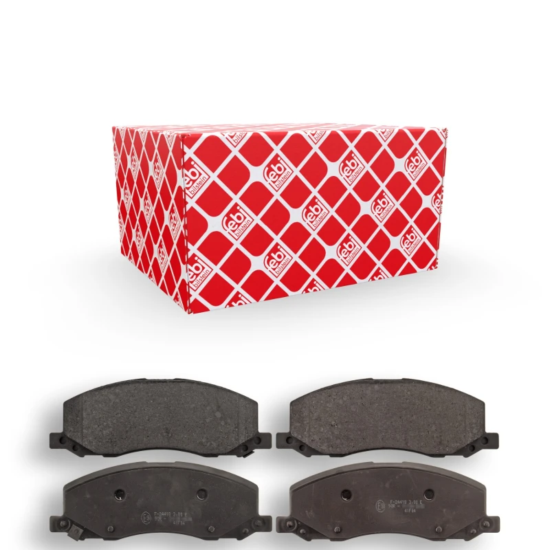 Image of FEBI BILSTEIN 116149 Brake pad set Front Axle, with acoustic wear warning Brake Pad Set,disc brake (402)