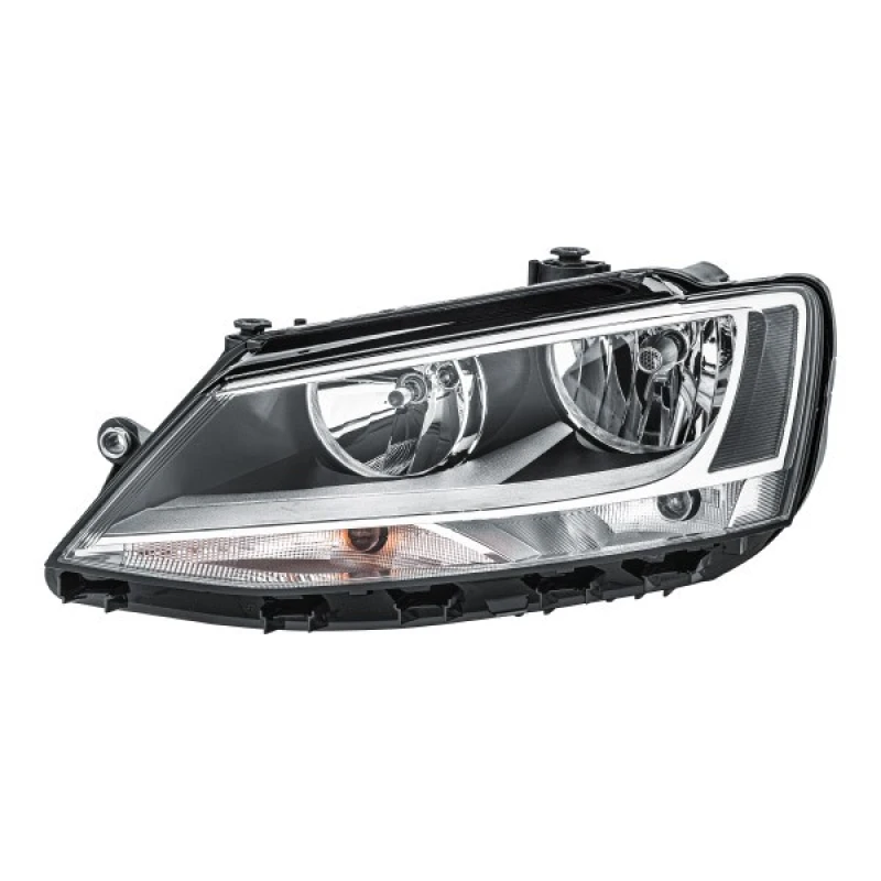 Image of HELLA 1EL 010 395-011 Headlights H7/H7, Left, with bulbs, Halogen Headlight (259)