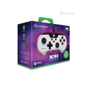 Image of Hyperkin X91 Black White USB Gamepad Analogue / Digital Xbox One S Xbox One X