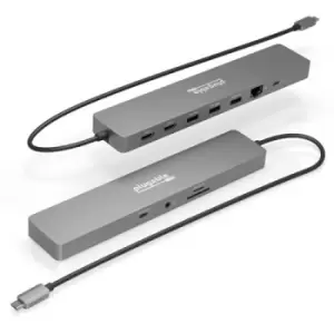 image of Plugable Technologies 11-in-1 USB-C Hub 100W Pass-through Dual Monitor with 4K 60Hz HDMI