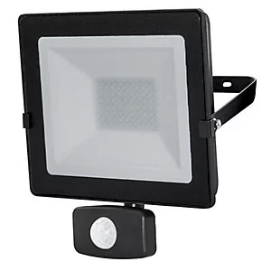 Image of Luceco Eco Slimline PIR Floodlight Black 20W Cool White