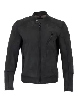 image of Belstaff Mens V Racer 2.0 Jacket In Pewter Green