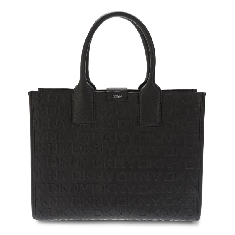 Image of DKNY Carlita Book Tote Handbag Black Silver female One Size