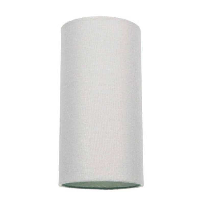 Image of Happy Homewares Contemporary And Stylish Dove Grey Linen Fabric Tall Cylindrical 25Cm Lampshade