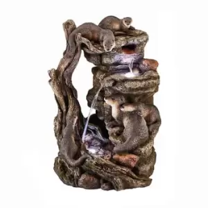 Image of Serenity XL Otter Family Water Feature