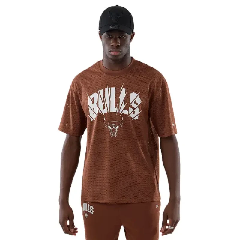 Image of new era T-Shirt New Era Chicago Bulls NBA Core Plus Marron Male XL