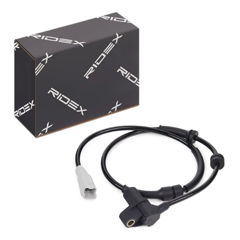 Image of RIDEX 412W1340 ABS Sensor Front Axle Left, with cable Sensor,wheel speed (412)
