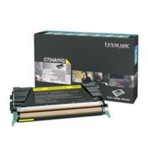 Lexmark C734A1YG Yellow Laser Toner Ink Cartridge