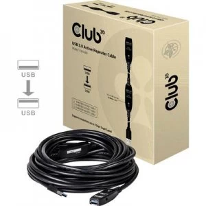 image of club3D USB Cable 5m Flame-retardant Black