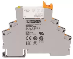 Phoenix Contact, 24V dc Coil Non-Latching Relay SPDT, 10mA Switching Current DIN Rail, Single Pole, 2903370