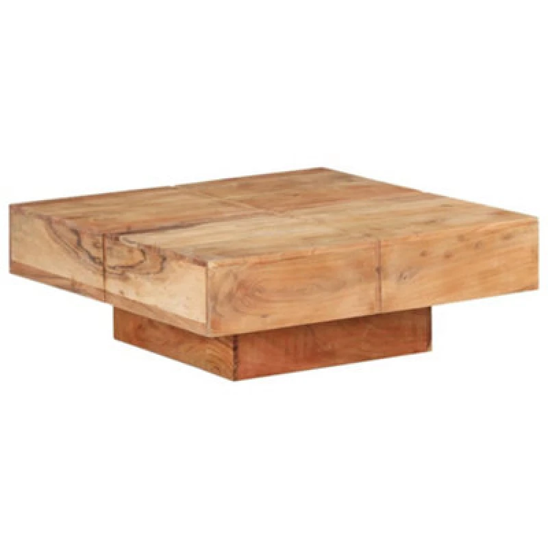 Image of Vidaxl Coffee Table 80X80X28cm Solid Acacia Wood