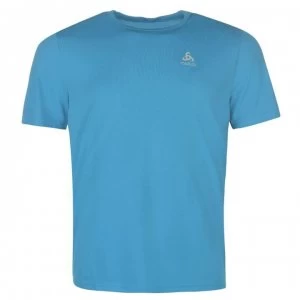 image of Odlo Carada Walking T Shirt Mens - Blue Jewel