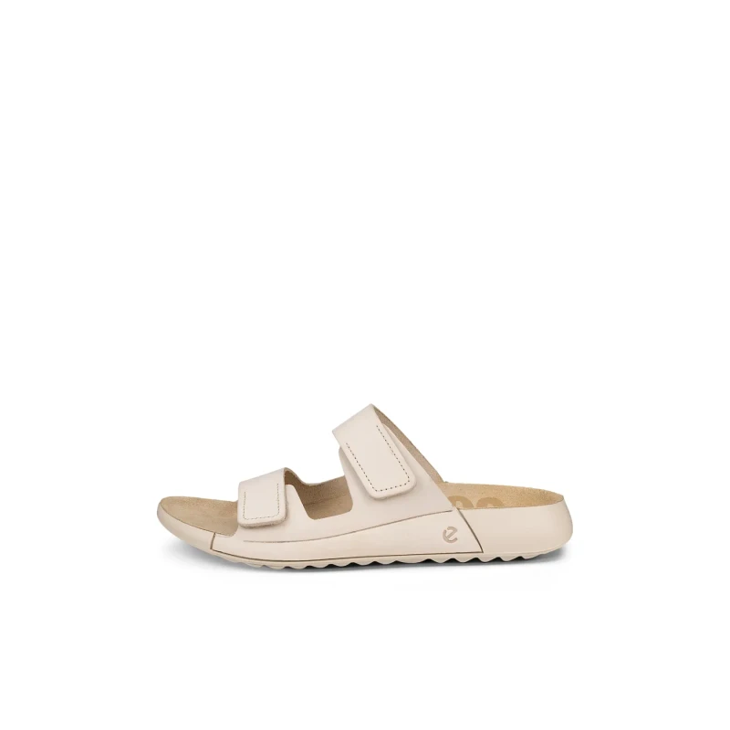 Image of Ecco 2nd Cozmo 206823 Leather Womens Comfort Sandals - Limestone - Size:UK 4.5