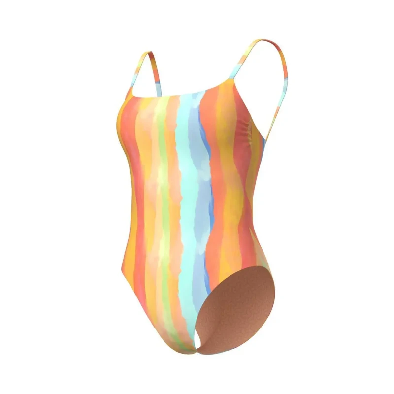 Image of Womens 1 Piece swimsuit Arena Water Pring Orange Female S