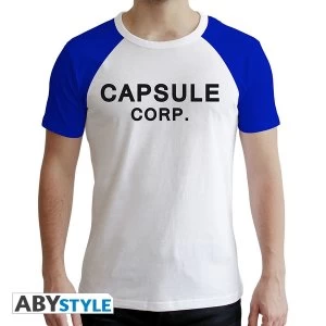 Image of Dragon Ball Super - Legion Logo Mens Medium T-Shirt - White/Blue