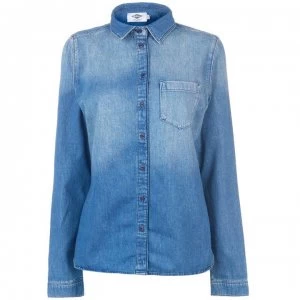 Image of Lee Cooper Washed Chambray Shirt - Washed Indigo