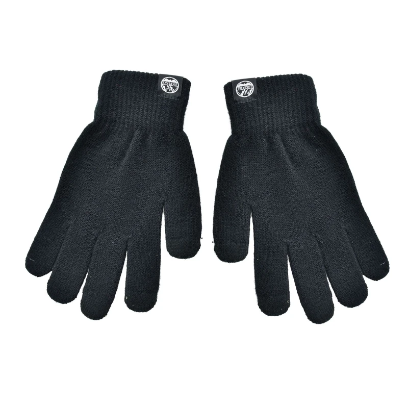 Image of Six Peaks Mens Knitted Winter Gloves in Black Size: Small Black Male S