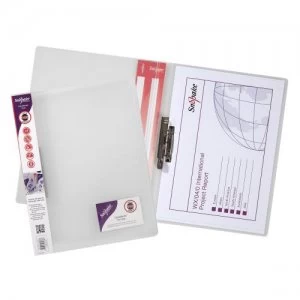 Image of Snopake ClampBinder Polypropylene A4 Clear PK10