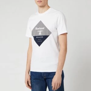 Image of Barbour Beacon Mens Diamond T-Shirt - White - L