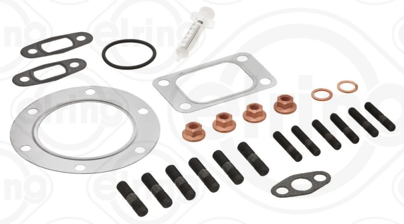 Image of ELRING 434.810 Mounting Kit, charger with gaskets/seals, with bolts/screws Mounting Kit,charger (2420)