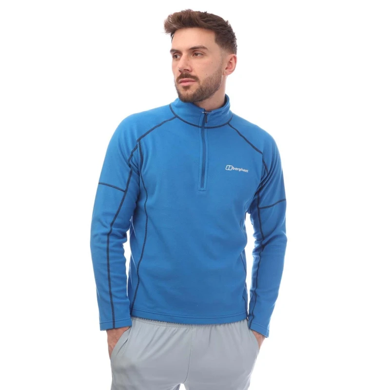 Image of Berghaus Cuerden half Zip Fleece - Blue Blue S