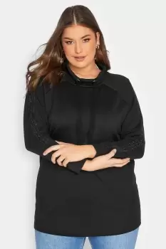 Image of Sequin Sleeve Sweatshirt