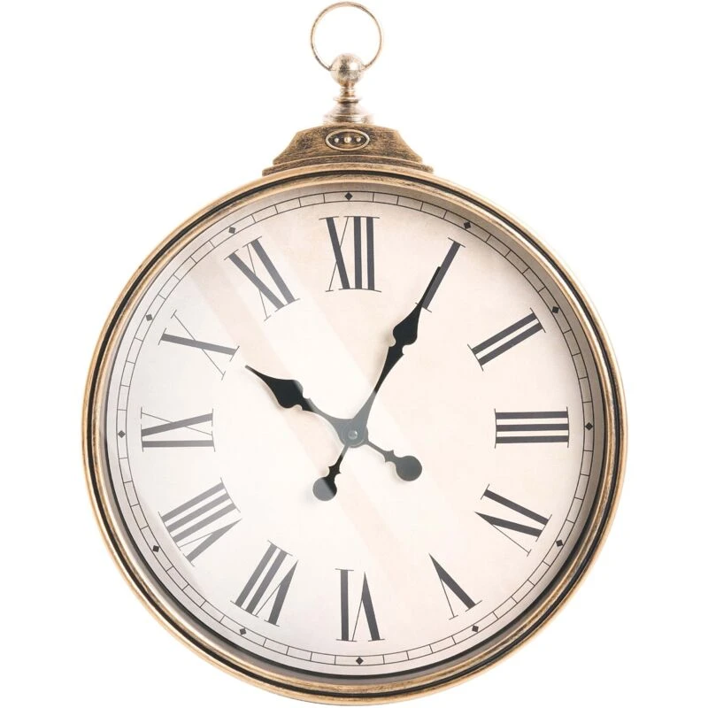 Image of Beliani Traditional Wall Clock Gandia 40 Cm Gold