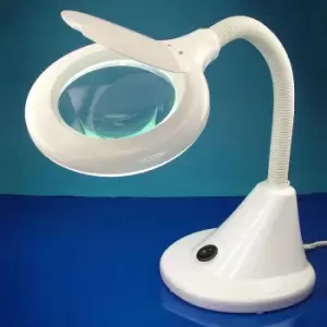 image of Lightcraft LED Magnifier Table Lamp, white