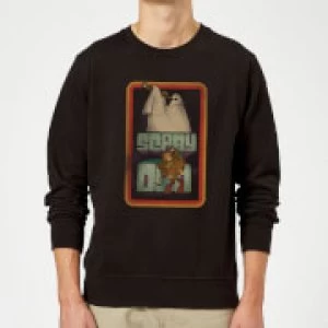 Scooby Doo Retro Ghostie Sweatshirt - Black - M