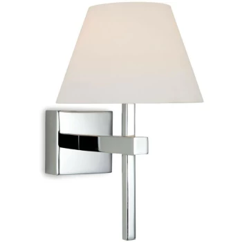 image of Firstlight - Fabio - 1 Light Bathroom Wall Light Chrome, Opal Glass IP44, G9