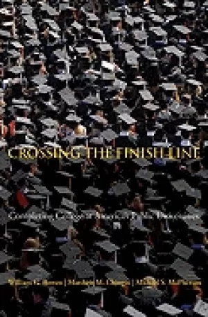 Image of crossing the finish line completing college at americas public universities