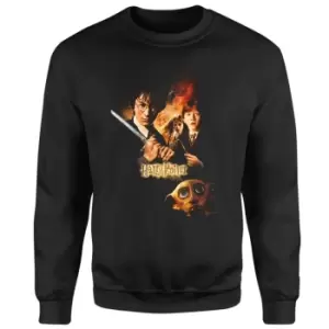 Image of Harry Potter Chamber Of Secrets Sweatshirt - Black - L - Black