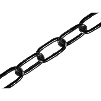 Image of Faithfull FAICHCUT40B Black Japanned Chain 4.0mm x 2.5m - Max. Loa...